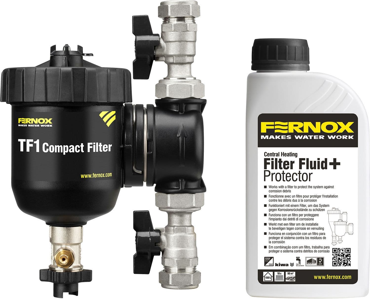 FILTRE A IMPURETES TF1 COMPACT FERNOX+PROT+LIQUIDE 3/4" vue 1