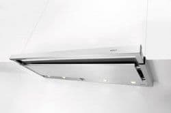 Hotte télescopique 90cm - 50dB - 700m³ / h Inox Novy vue 1