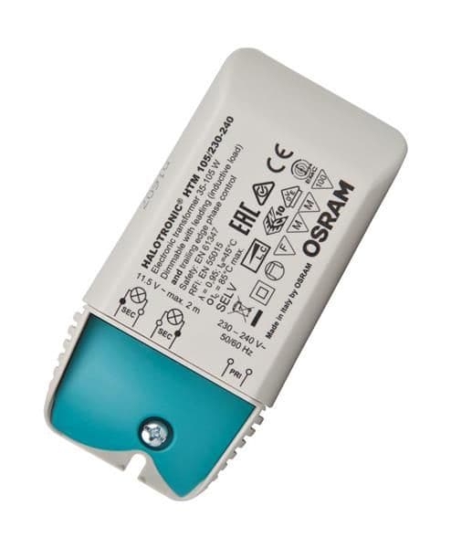 Osram transfo halotronic mouse HTM 105W / 230 - 240V 110 x 55 x 35mm vue 1