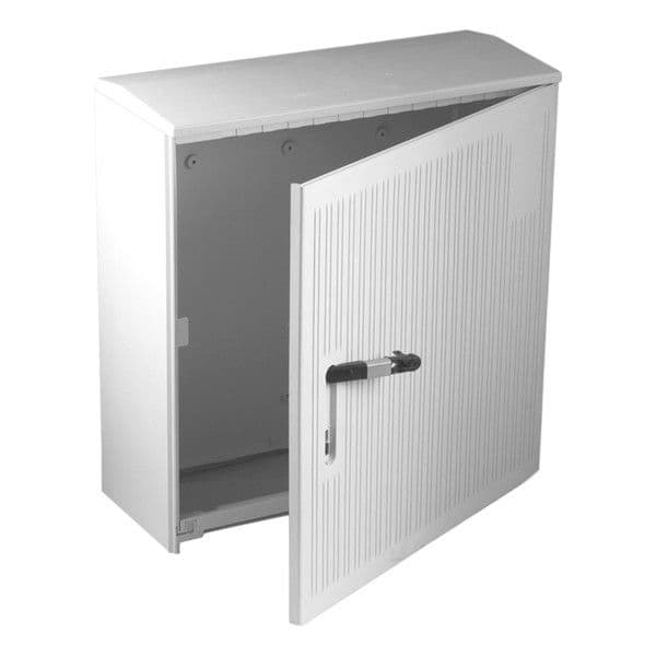 Armoire de trottoir Din 1 830 x 785 x 330mm porte rayée vue 1