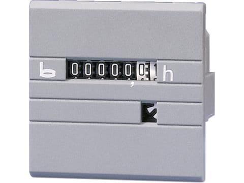 Compteur horaire sans remise à zéro 99.999,99h 230Vac 50Hz 52 x 52mm Gris vue 1
