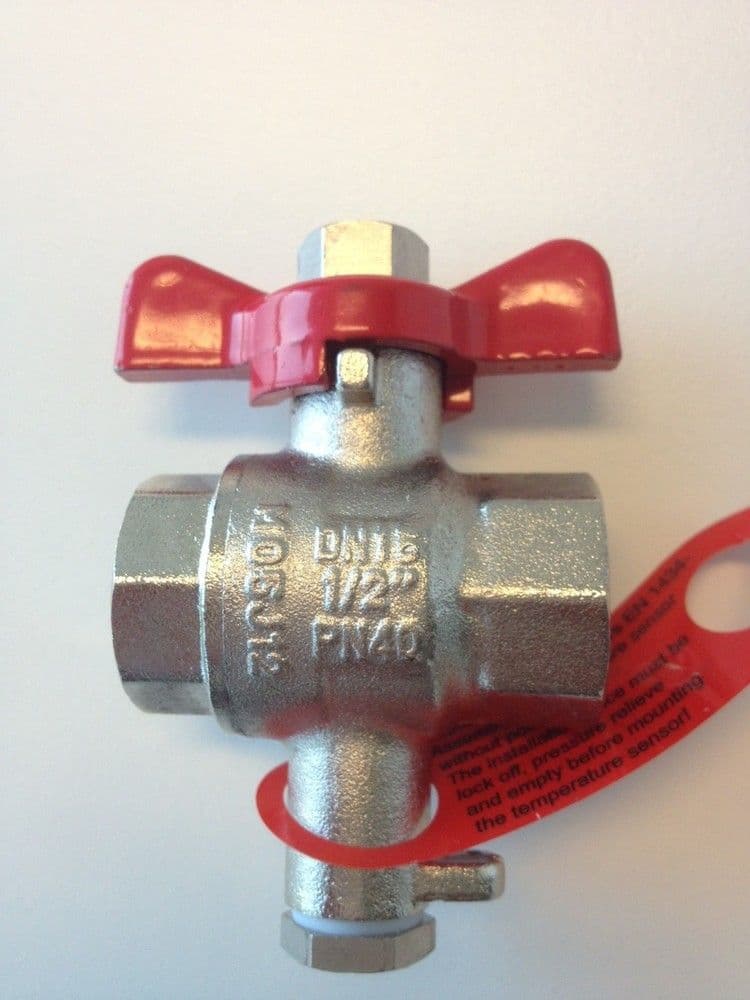 Itron Ultramax robinet à bille pour sonde de température DN20 3/4"F vue 1