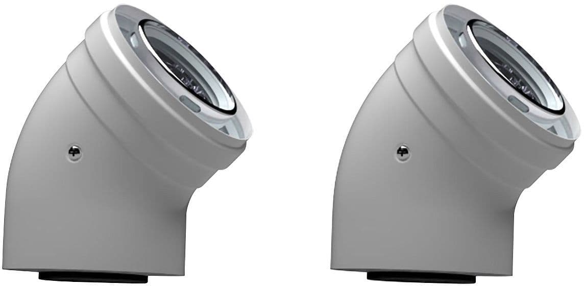 SET DE 2 COUDES 60/100MM ALU/ALU 45° AZ394 BOSCH vue 1