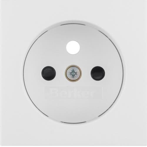 Sets de finition pour prise de courant avec terre Berker S.1 / B.3 / B.7 Blanc polaire, mat vue 1