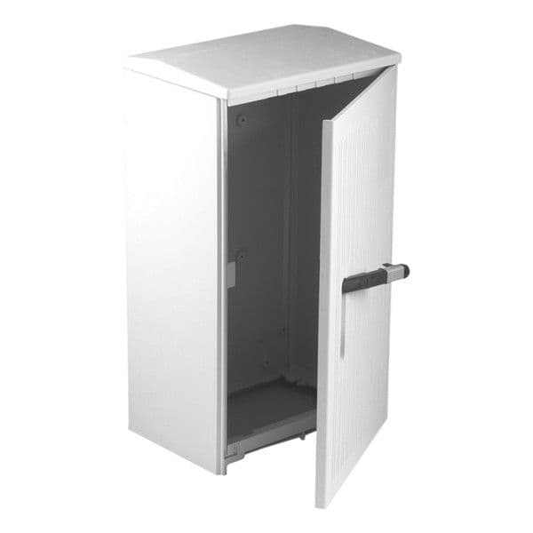 Armoire de trottoir Din 00 830 x 460 x 330mm porte rayée vue 1