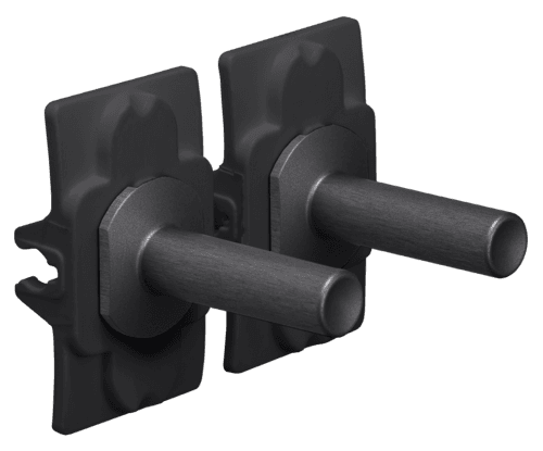 Ensemble Niko Toggle pour des fonctions de commutation double, couleur alu black vue 1