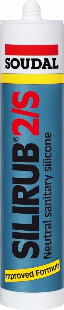 Soudal Silirub 2S Mastic de joint à base de silicone monocomposant gris 310 ml vue 1