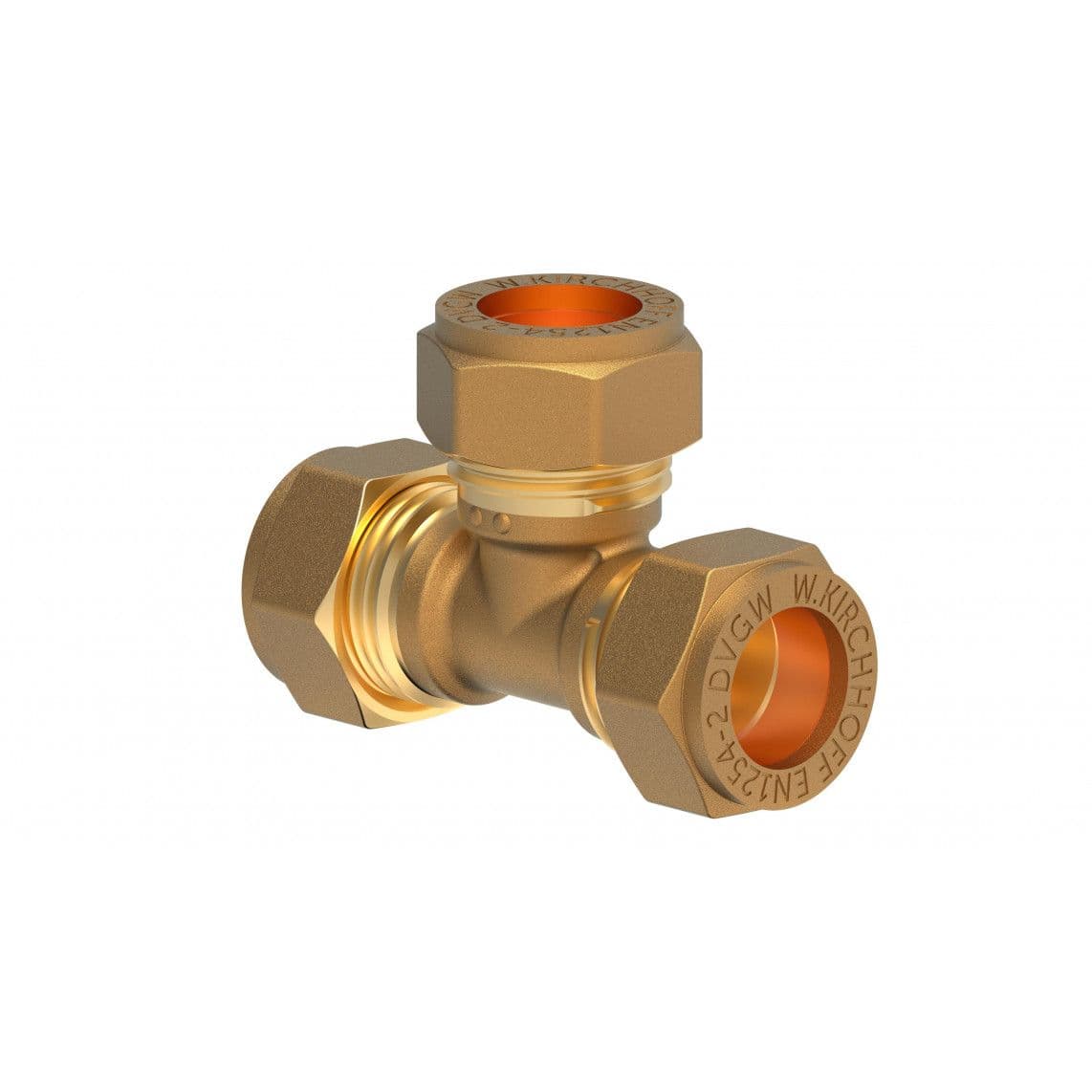 989453417 LT pièce en T, vierge, 22 mm, raccord à serrer pour tube en cuivre vue 1