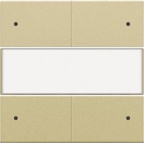 Set de finition avec porte-étiquette et Led pour bouton-poussoir quadruple, libre de potentiel Alu G vue 1