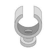 Attache simple Blanche 18 - 20mm n° 370105 vue 1