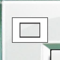 LivingLight - plaque rectangulaire 3 modules Aquamarine vue 1
