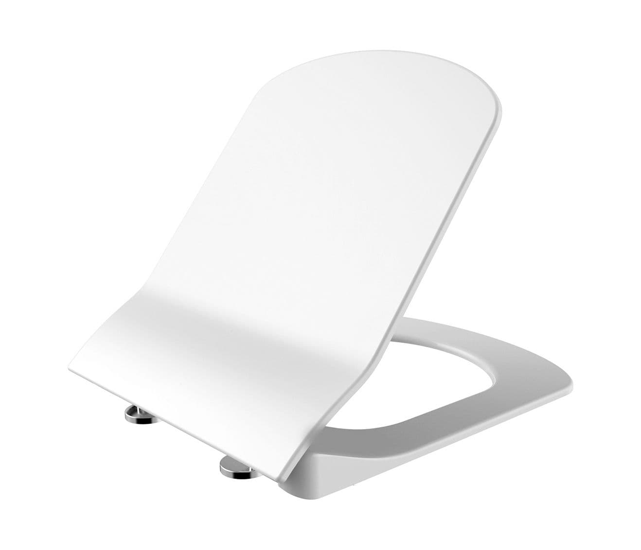 CREAVIT ELEGANT ABATTANT WC - MODÈLE D - FREIN DE CHUTE - DÉCLIPSABLE - DUROPLAST - CHARNIÈRES EN INOX - BLANC BRILLANT vue 1