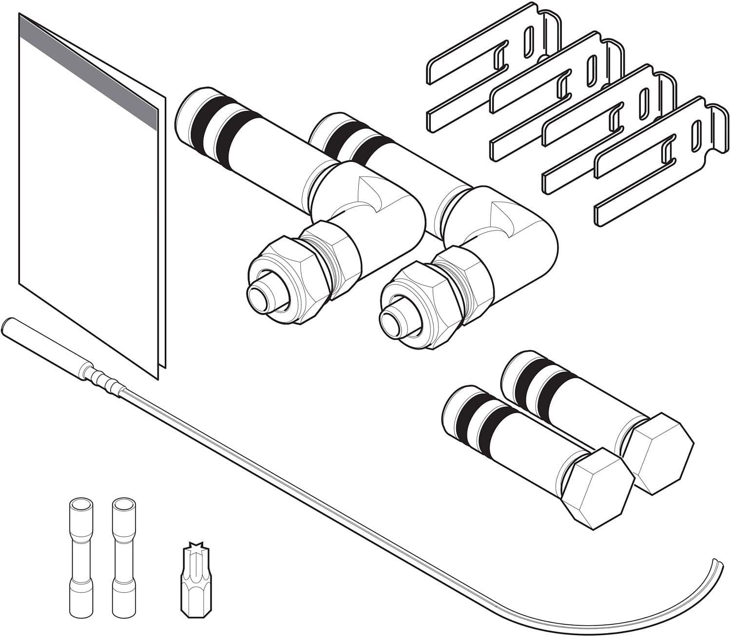 SET DE RACCORDEMENT DE BASE 1 PANNEAU HELIO BULEX VERTICALE vue 1