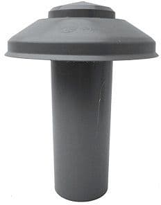 CHEMINEE D'AERATION PVC GRISE 200MM vue 1