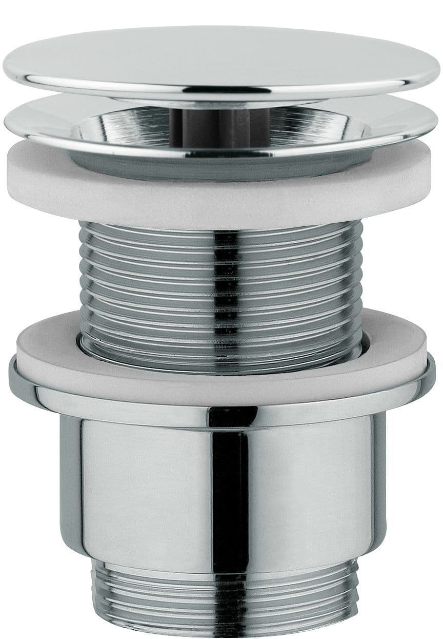 CREPINE DESIGN LONGUE NOBILI 5/4" RONDE SANS TROP-PLEIN CHROME vue 1