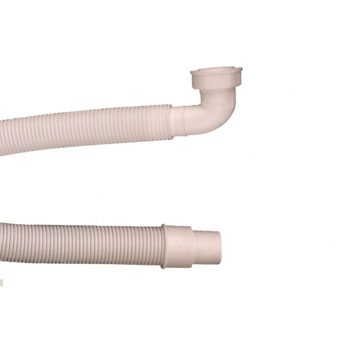 98836410 KS flexible d'extension, blanc, 1 1/2" F x 1000 x 40/50 mm, avec 90° arc vue 1