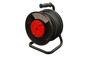 Enrouleur de câble - 4 x prise 2 pôles + T 16A avec clapets de protection - H07RN-F 3G1.5 - 25m vue 1