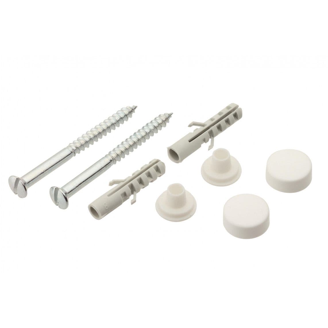 98846000 Kit de fixation pour WC au sol/tablette Tête bombée, blanc, 6 x 70 mm vue 1