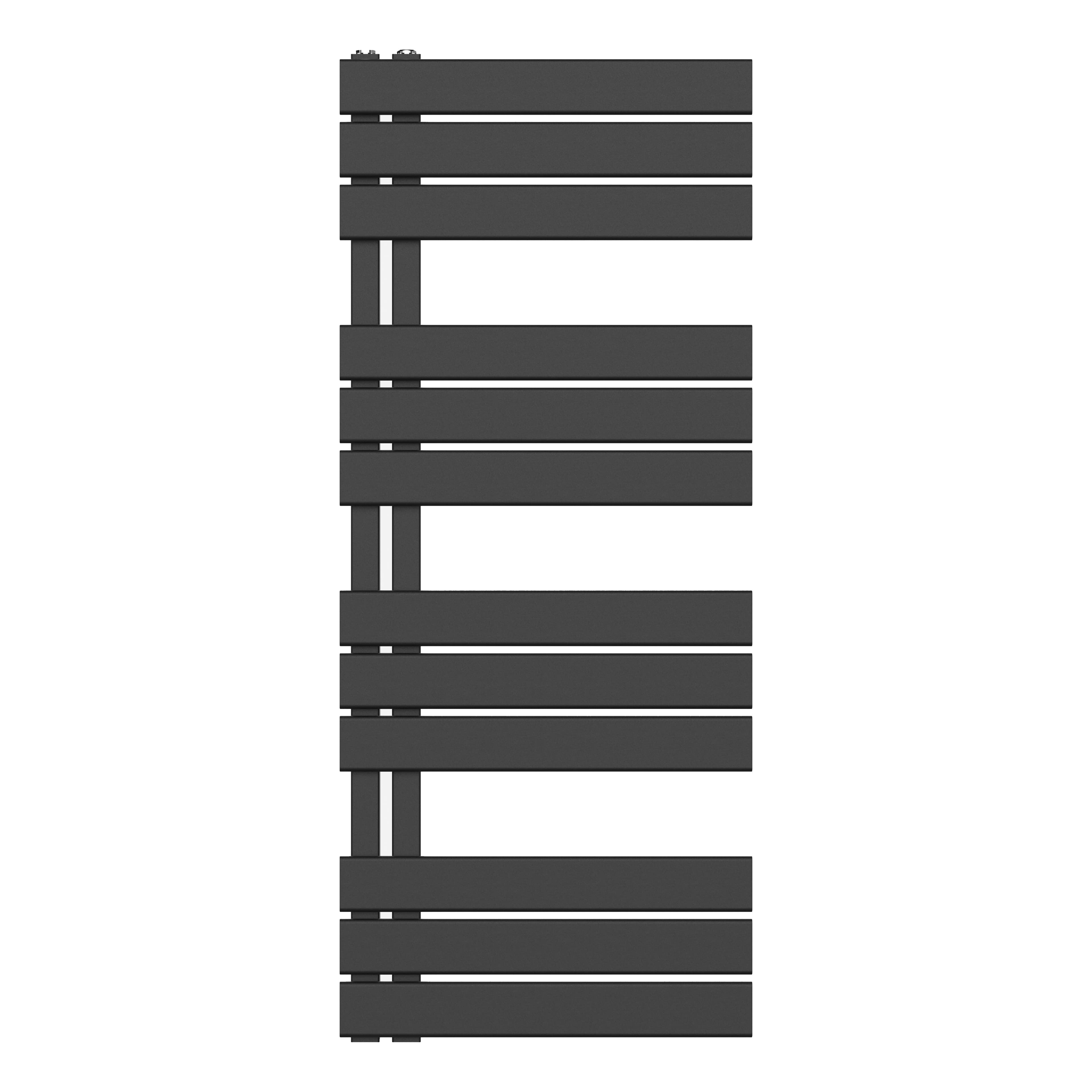 RADIATEUR SÈCHE-SERVIETTES RACCORDEMENT GAUCHE/COMB - NOIR 1200X500-593W vue 1