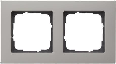 Cadre de finition Gira E2 pour le montage plat Acier inoxydable vue 1