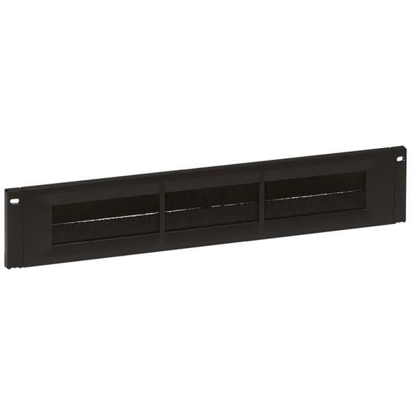 Panneau guide câble 2U - balai plastique vue 1