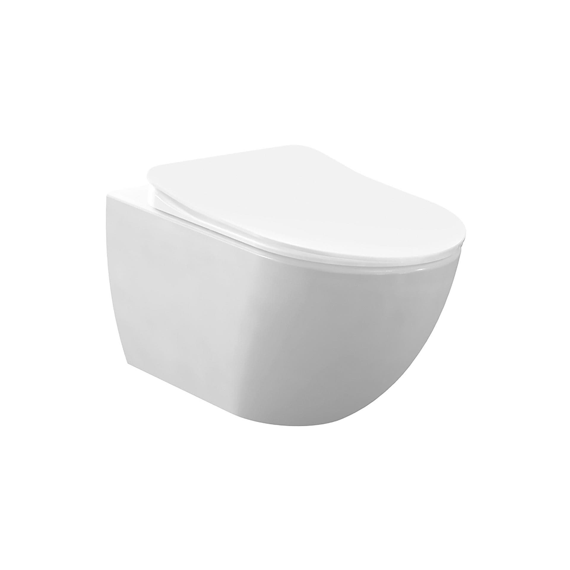 CREAVIT FREE WC SUSPENDU – SANS BRIDE – SANS ABATTANT – BLANC BRILLANT vue 1