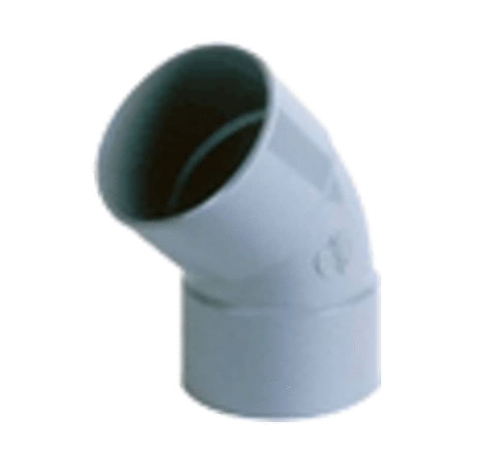 Nicoll raccord à coller PVC coude 45° FF D 90 gris vue 1