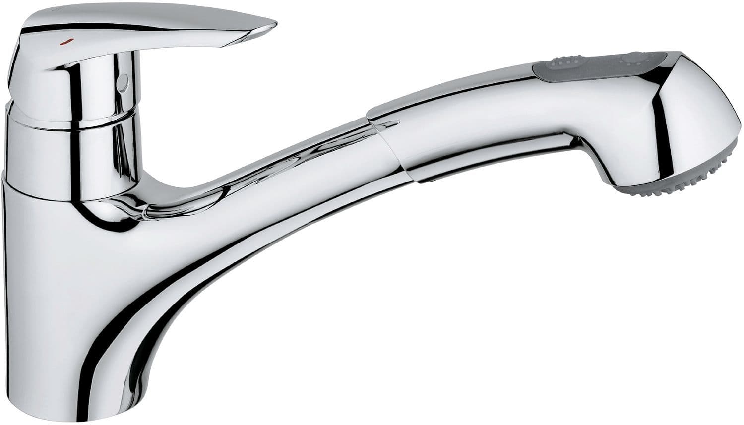 MITIGEUR CUISINE EURODISC FG DOUCHETTE EXTRACTIBLE 2-JETS CHOME vue 1