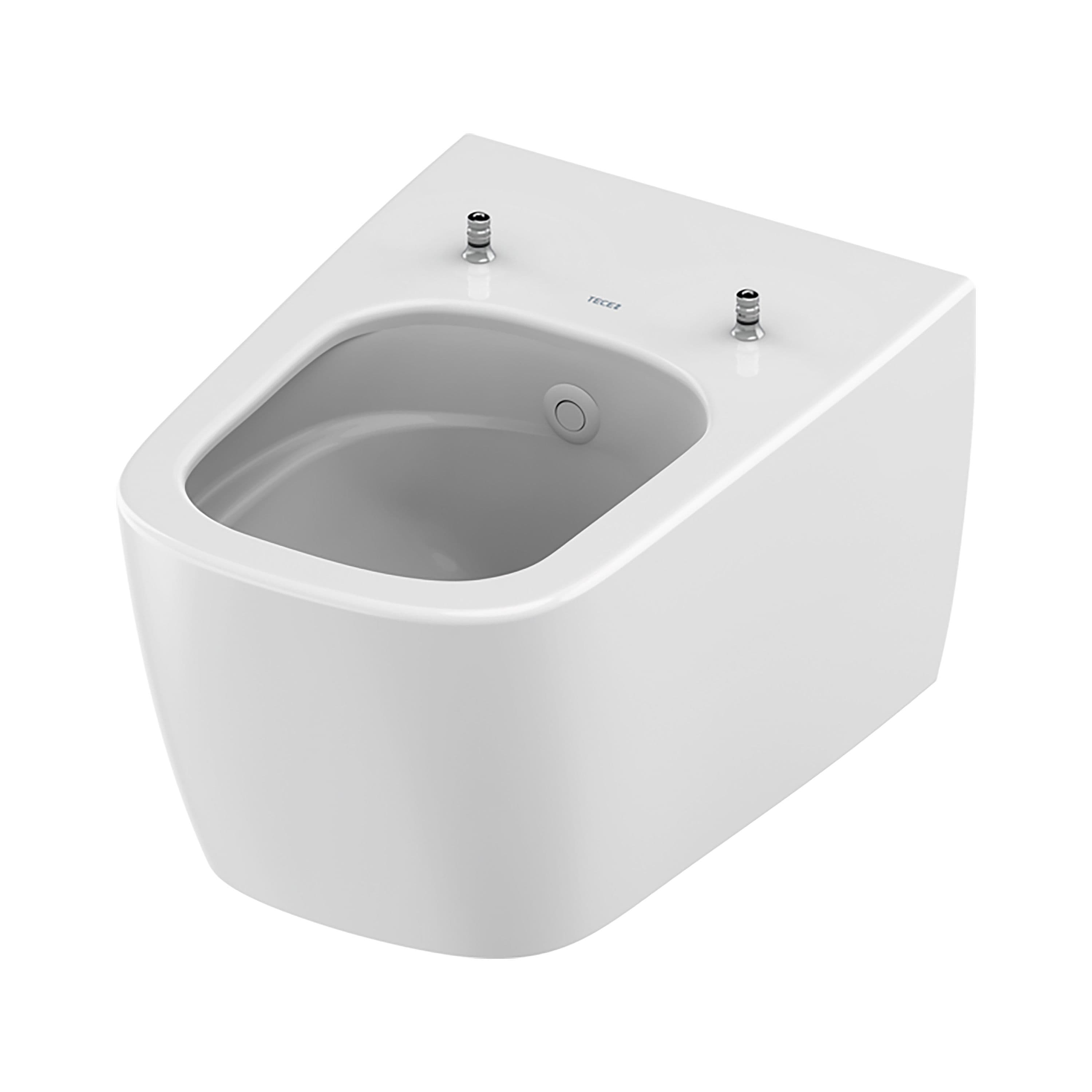 TECENEO TOILET SUSPENDU AVEC BIDET - AVEC MITIGEUR DE BIDET - EAU FROIDE - 54 CM - BLANC BRILLANT vue 1