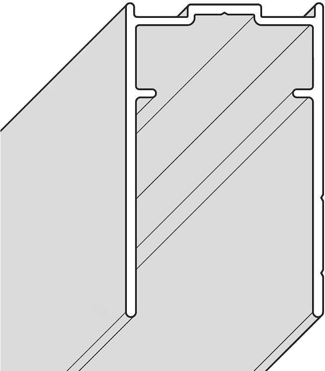 PROFIL DE POLONGEMENT SWING NOVELLINI P.PORTE PIVOTANTE/PAROI FIXE GAUCHE/DROITE CHROME vue 1