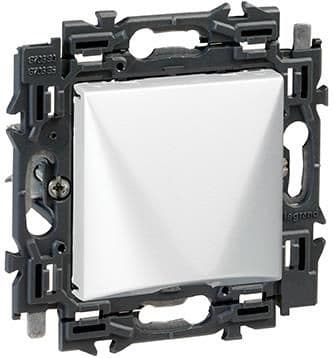 Valena interrupteur à tirage 10AX appareil complet Alu à griffes vue 1