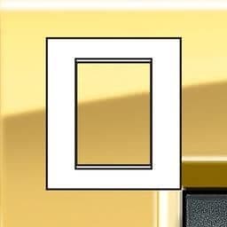 LivingLight - plaque rectangulaire 3 + 3 modules Or vue 1