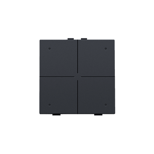 Bouton-poussoir quadruple avec LED pour Niko Home Control, couleur vue 1