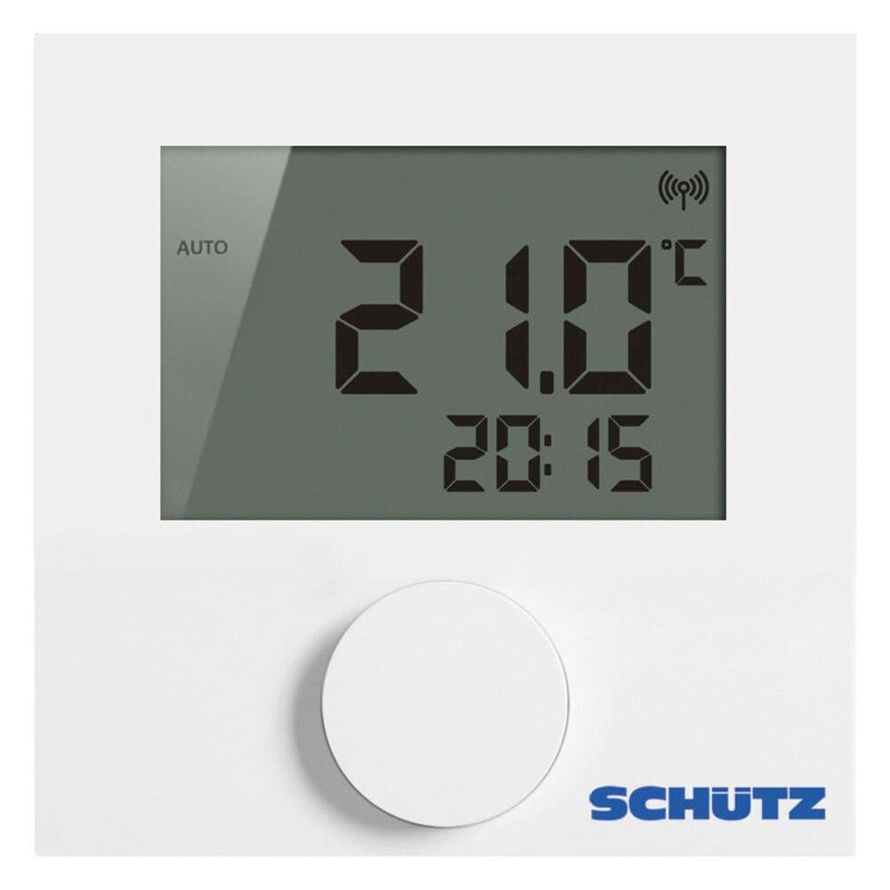 Schütz Varimatic Funk thermostat d'ambiance digital blanc vue 1