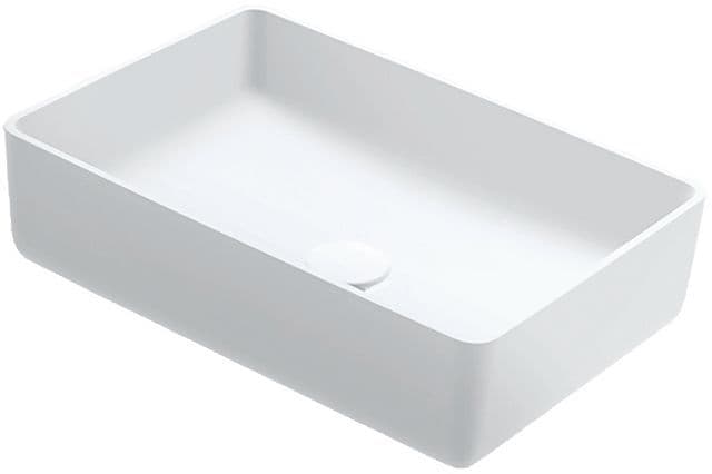 VASQUE A POSER NEO Q 50X35X13 SANS PLAGE ROBINET/TROP-PLEIN XONYX BLANC SATIN vue 1