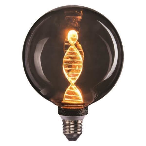 Lampe G125 4W E27 1800K fumée adn boulle dimmable vue 1