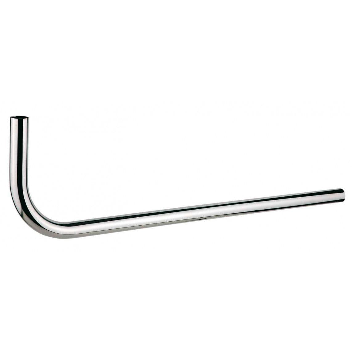 98819000 Tube de chasse d'eau 90° droit, chromé, 700 mm x 200 mm vue 1