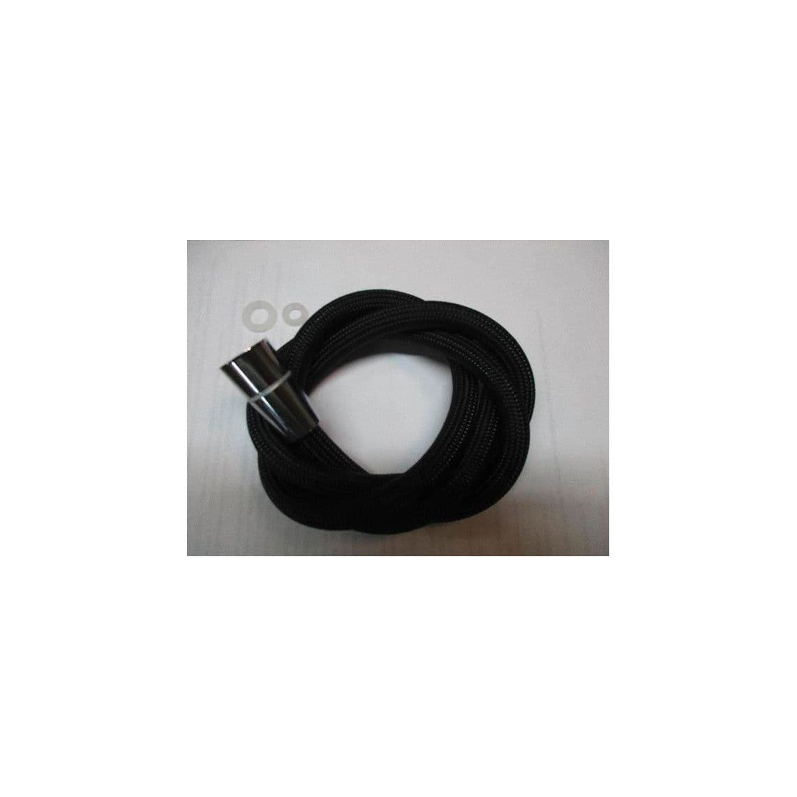 01777 Flexible de douche à vaisselle, noir/chromé, avec écrou conique long, 120 cm vue 1
