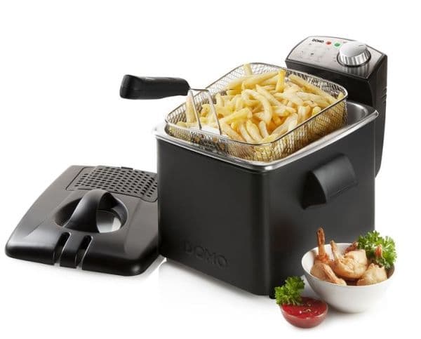 Friteuse Inox Noir - 3200W - 4,5L vue 1