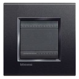 LivingLight - plaque rectangulaire 2 modules Anthracite vue 1
