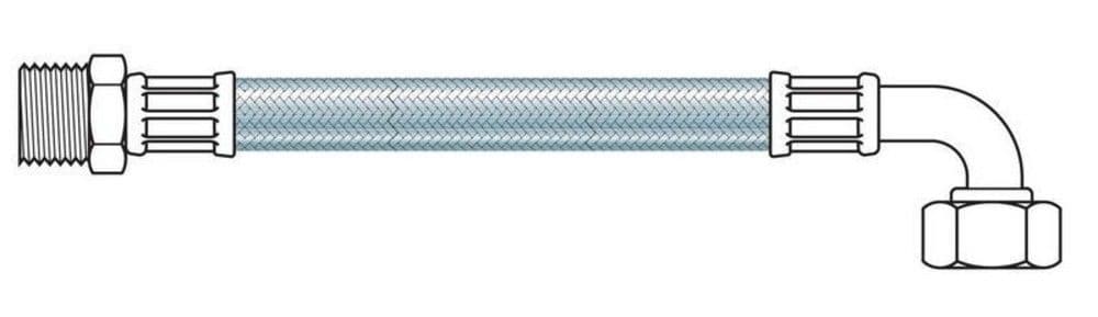 Superflex acier 25 Think-a-Flex tuyaux acier 16 bar DN 20 3/4"M 4/4"FC L1000mm vue 1