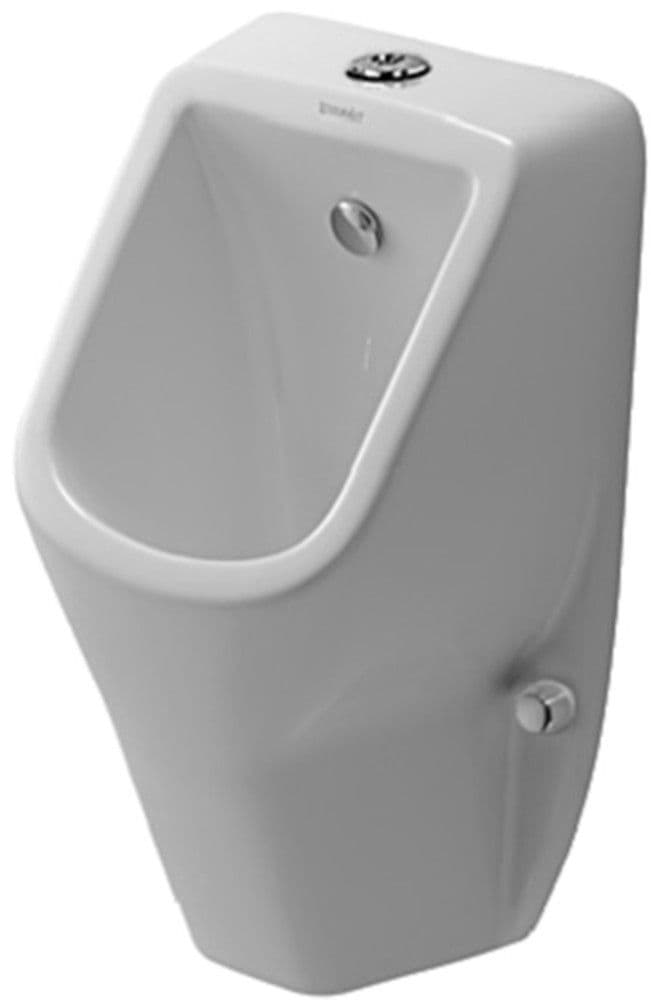 Duravit D-Code urinoir alimentation visible sans rebord 305x290mm blanc vue 1