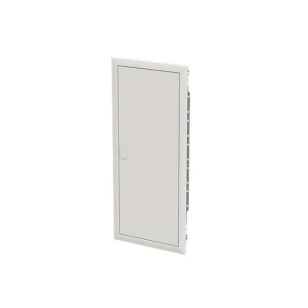 UK600 coffret encastré de 5 rangées soit 70 modules avec porte pleine vue 1