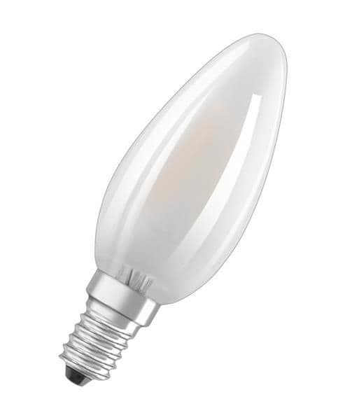 Lampe Led forme flamme Star B verre 4 - 40W / 827 E14 mat 300° 470lm Warm White non dimmable pack de vue 1