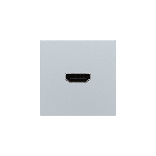 Set de finition avec prise HDMI/HDMI, couleur sterling coated vue 1