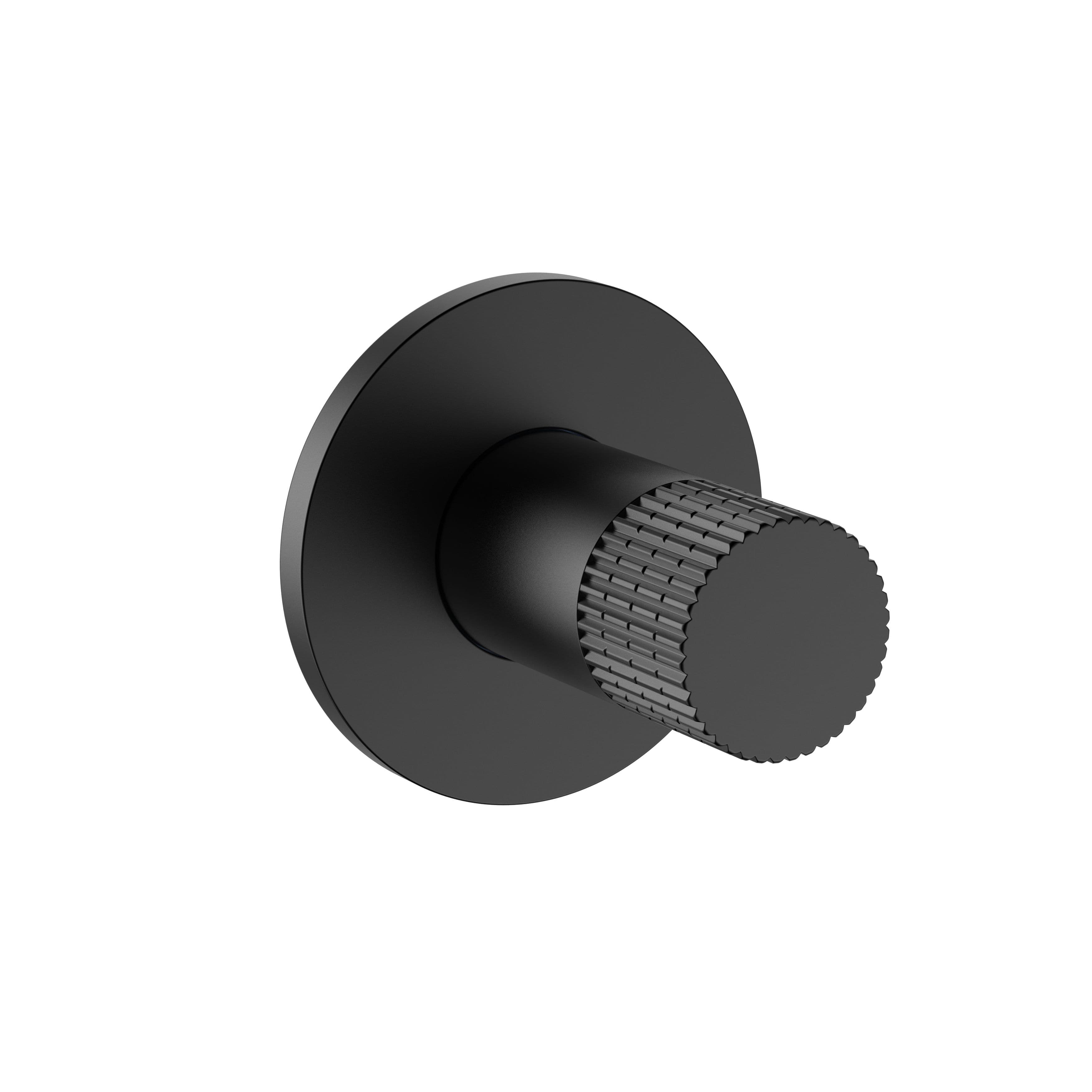 STRIA ROBINET DE BIDET – EAU FROIDE – BOUTON AVEC STRUCTURE STRIÉE RAFFINÉE – NOIR MAT (PVD) vue 1