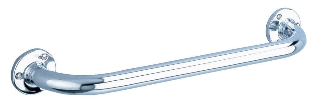Delabie barre de relèvement inox platine 3trous D25mm L400mm vue 1