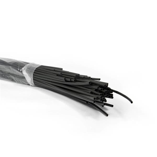 Gaine fine thermorétractable Noire - 1m - D 4,8mm - d 2,4mm vue 1