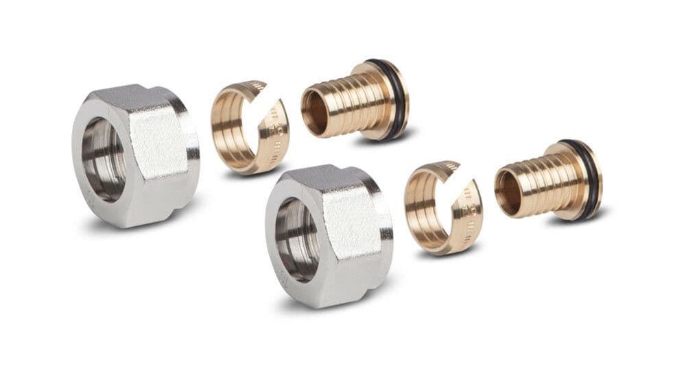 SYSTEMPEX raccords à sertir pour tube PEX 3/4" 16 x 2.2 2 pièces vue 1