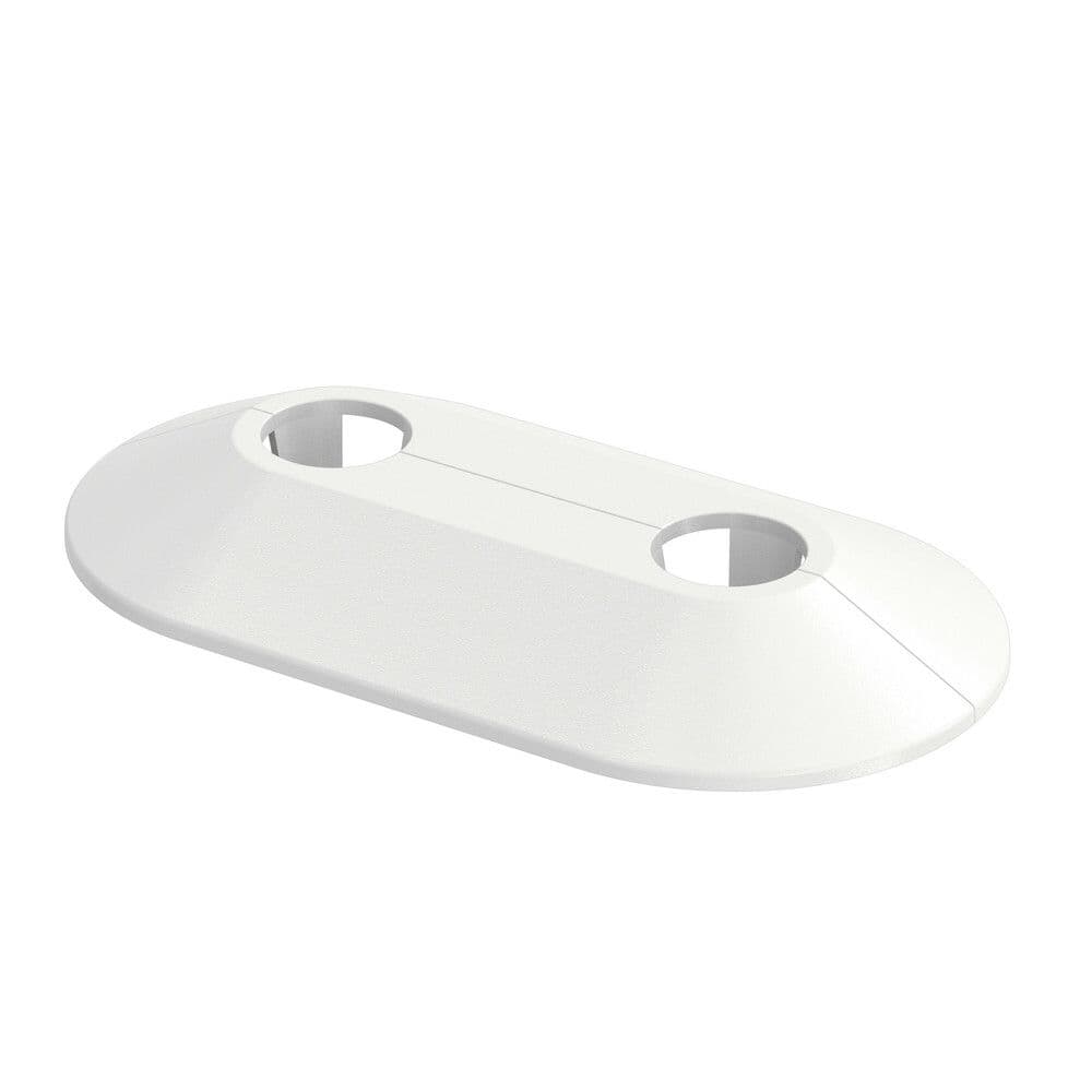 Flamco RVD rosace synthétique double blanc 16/50 vue 1